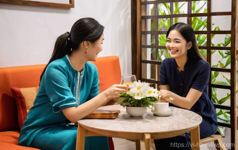 소셜미디어와 공유경제의 접목 - **Ride-Sharing in a Vietnamese City:** A vibrant and dynamic street scene in Ho Chi Minh City or Han...