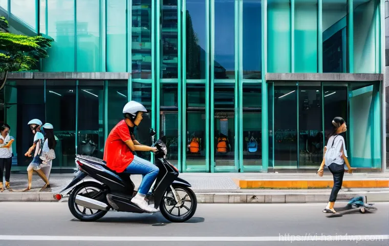 공유경제의 크라우드 펀딩 가능성 - **Urban Vietnamese Sharing Economy Scene:**
A vibrant, dynamic street scene in a modern Vietname...
