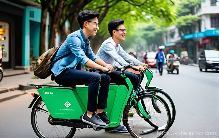 친환경 공유경제 솔루션 - **Prompt 1: Urban Vietnamese Youth Embracing Sustainable Fashion and Item Exchange**
    "A vibrant,...